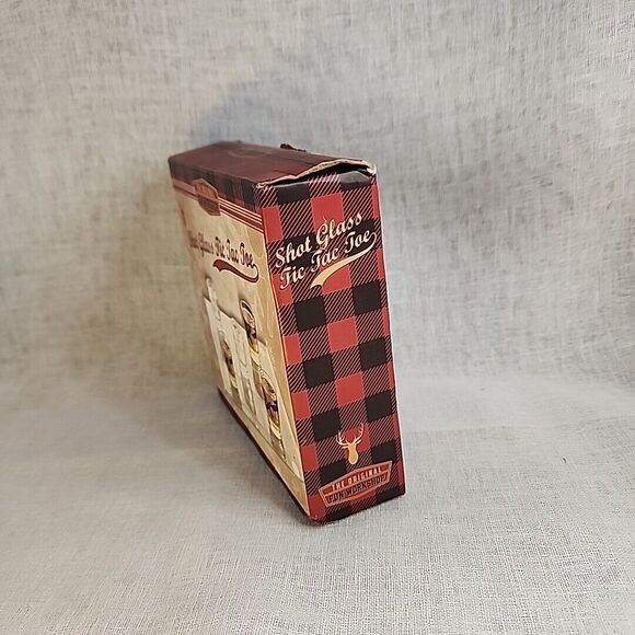 Limited Edition Tic Tac Toe Shot Glass Set Adult Game Barware Set 2 Player / Box - Picture 10 of 10